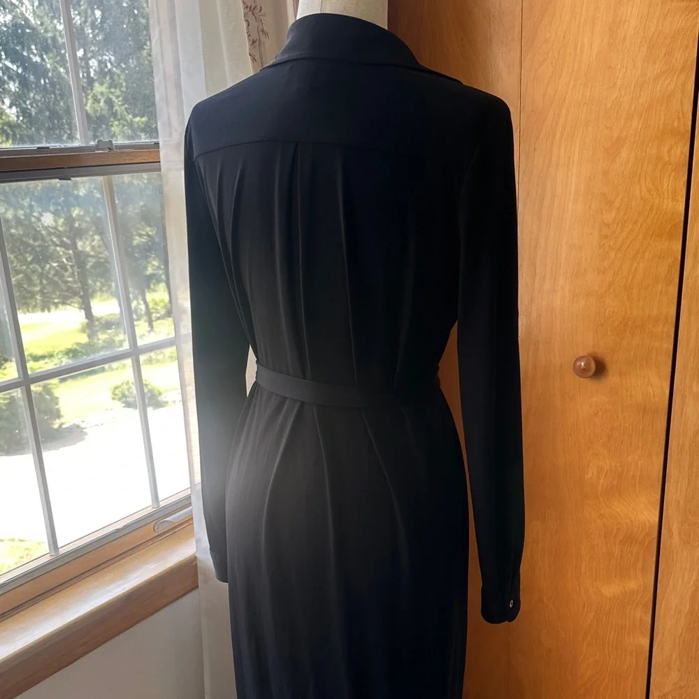 Calvin Klein: Black Button-Up Dress (EUC) - Picture 14 of 15